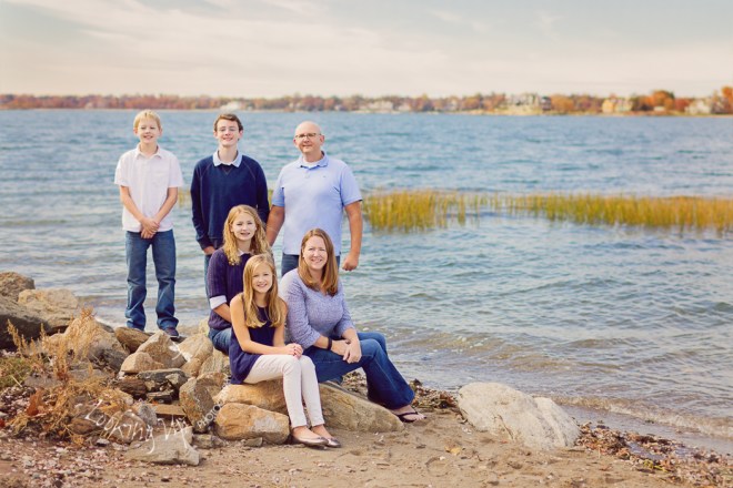 Family of Six - Autumn Beach Session {Greenwich Family Photographer}