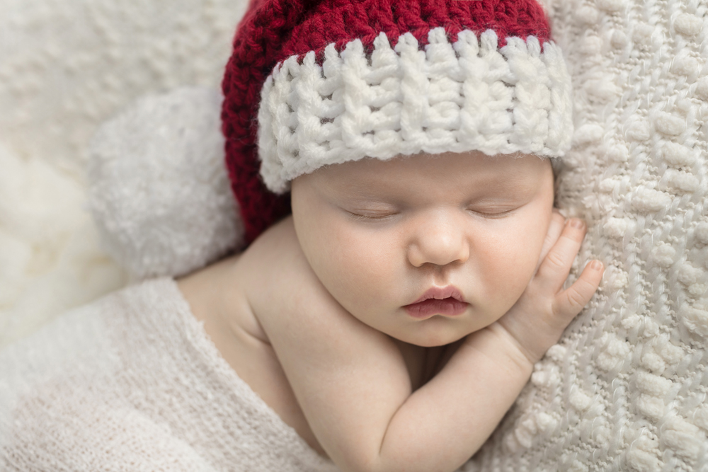 newborn girl santa hat