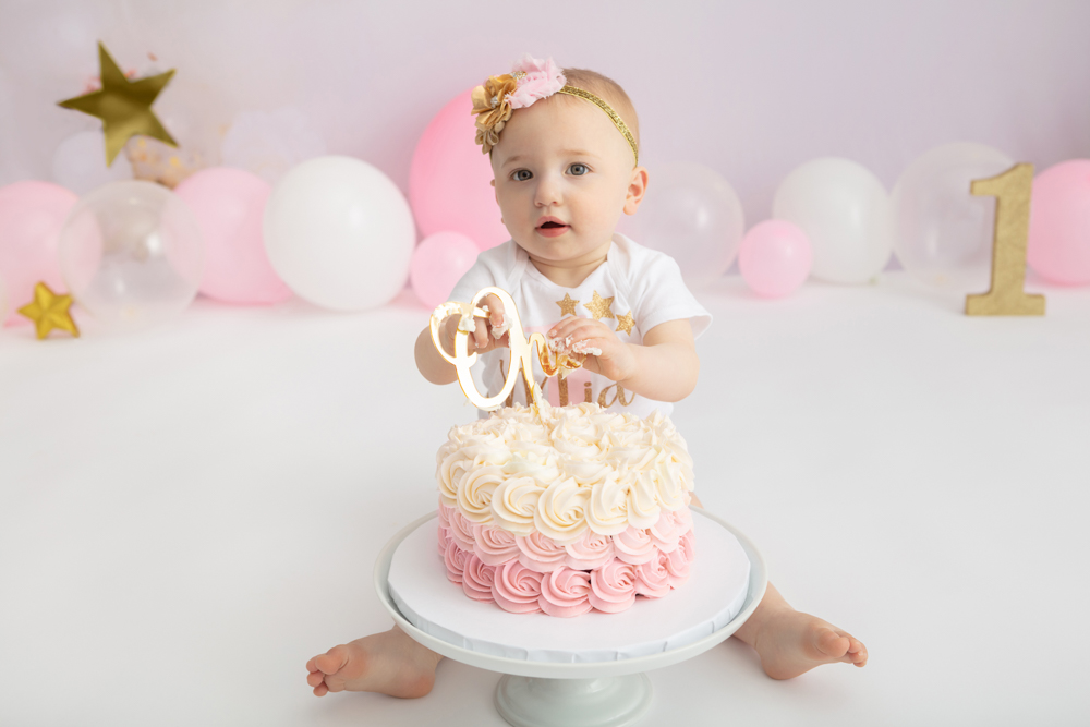 1st birthday cake smash session