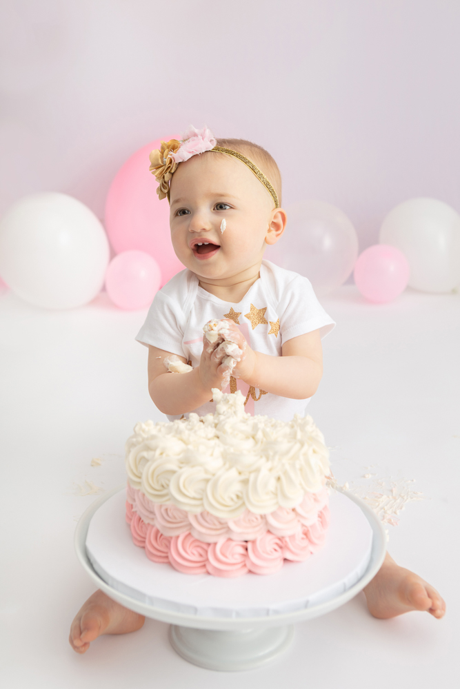 1st birthday cake smash session