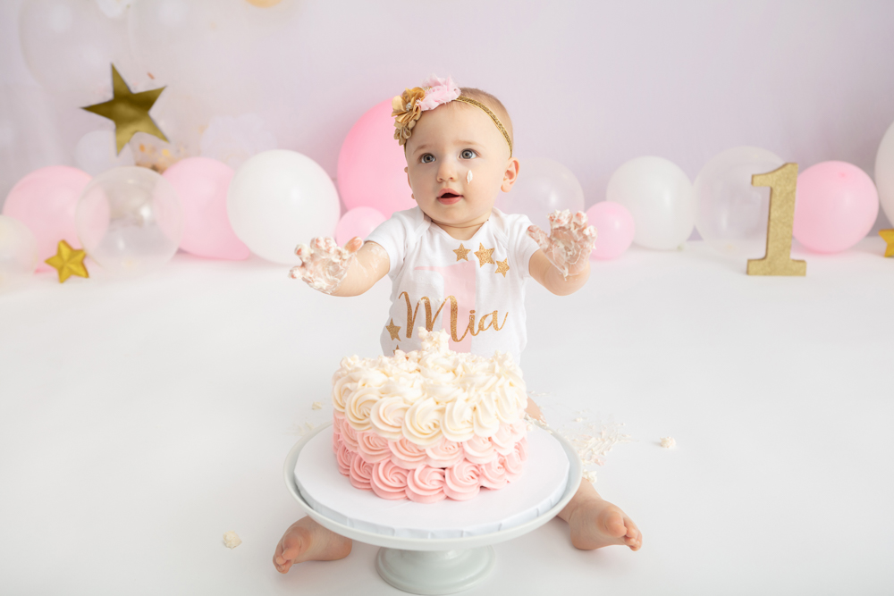 1st birthday cake smash session