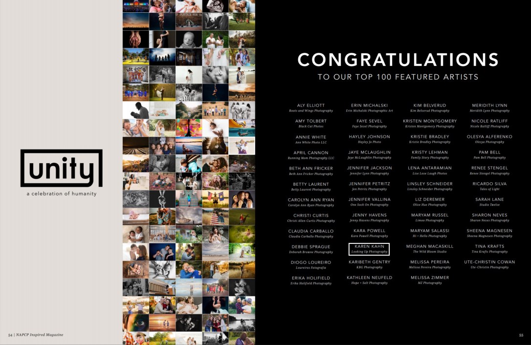 Top 100 Featured Artists - Unity A Celebration of Humanity - Looking Up Photography